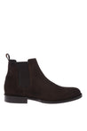 Baldinini-Dark brown suede leather ankle boots-Stiefel & Stiefeletten-Black-Deal-Outlet-by-ARCHIVIST