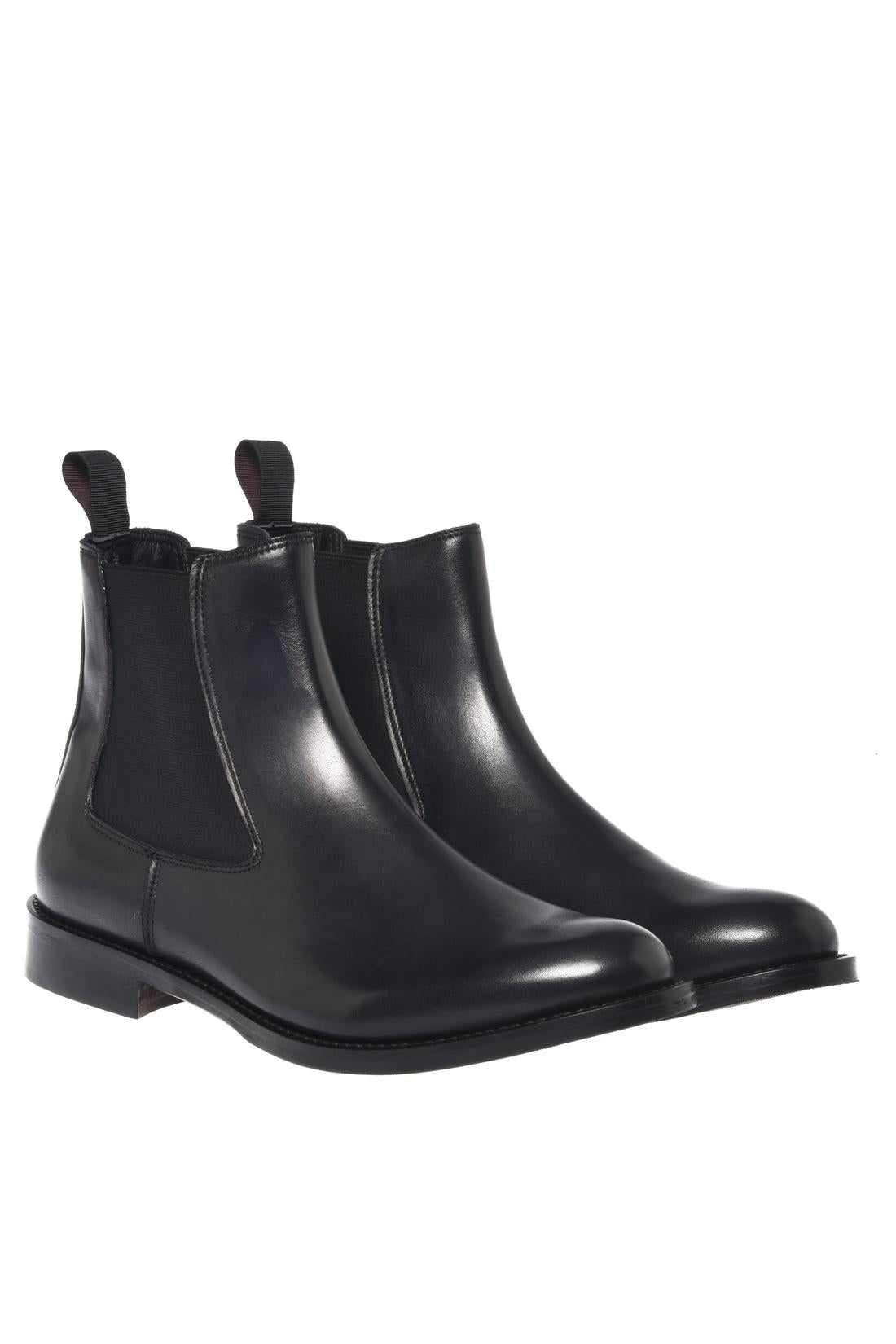 Baldinini-Ankle boots in black leather-Stiefel & Stiefeletten-Black-Deal-Outlet-by-ARCHIVIST