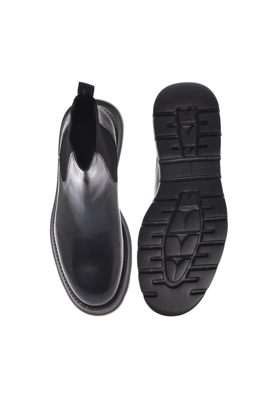 Baldinini-Ankle boots in black leather-Stiefel & Stiefeletten-Black-Deal-Outlet-by-ARCHIVIST