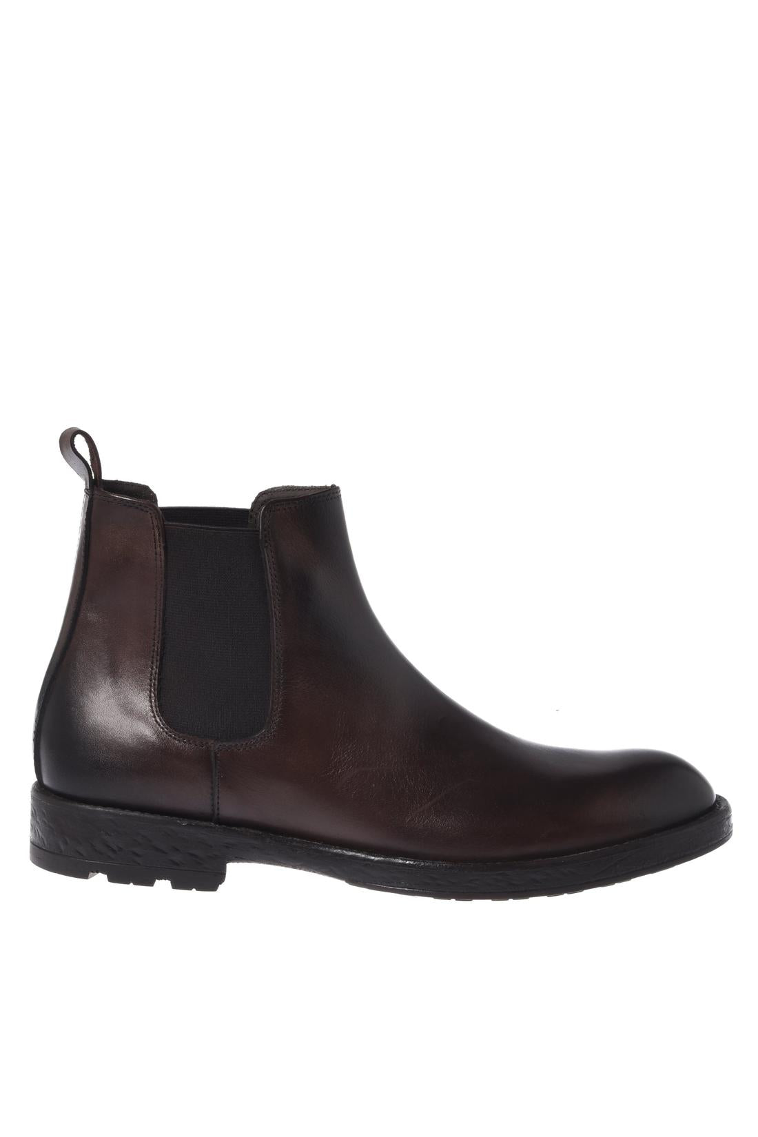 Baldinini-Black antiqued leather ankle boots-Stiefel & Stiefeletten-Black-Deal-Outlet-by-ARCHIVIST