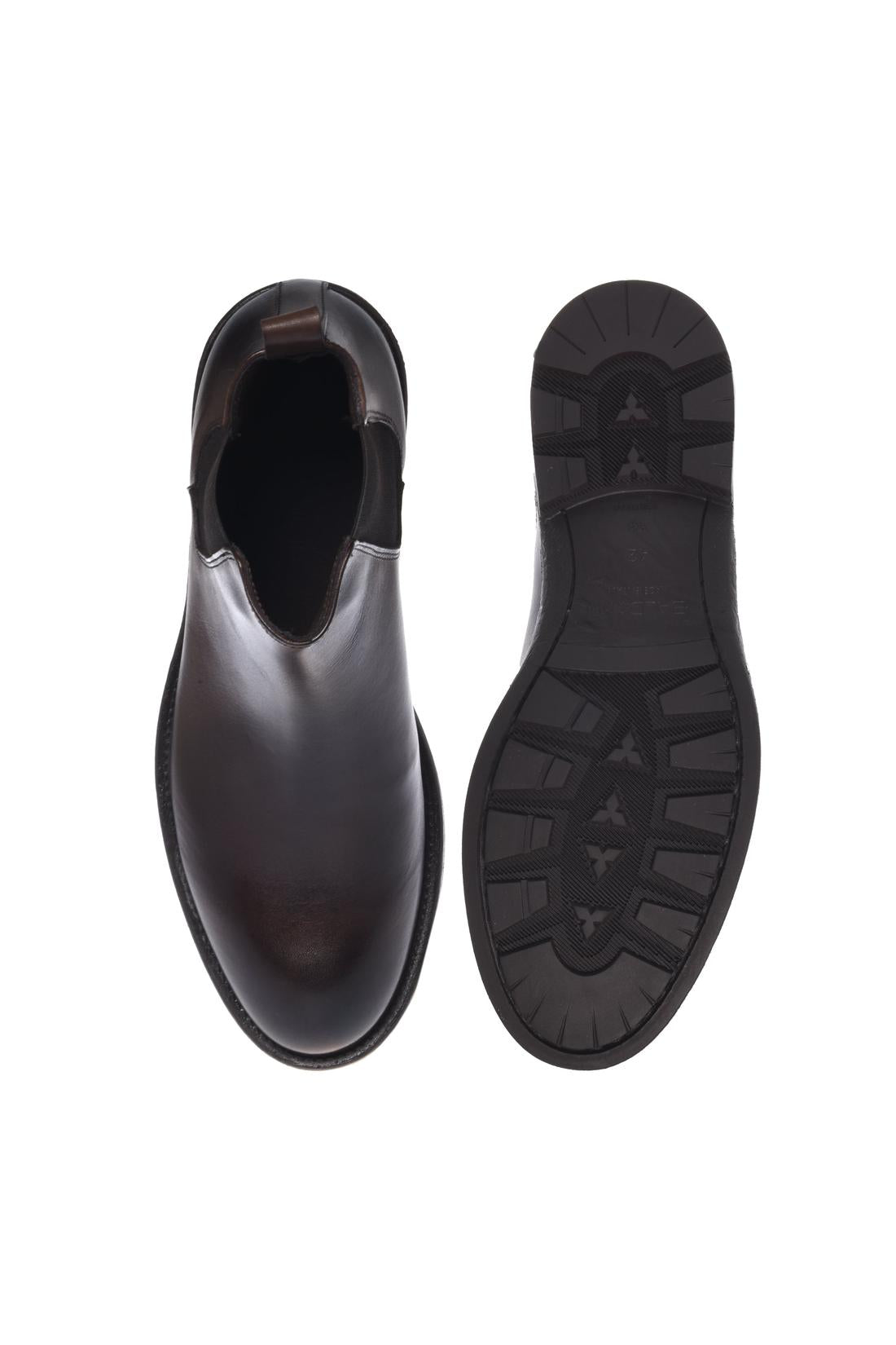 Baldinini-Black antiqued leather ankle boots-Stiefel & Stiefeletten-Black-Deal-Outlet-by-ARCHIVIST