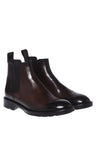 Baldinini-Dark brown aged leather ankle boots-Stiefel & Stiefeletten-Black-Deal-Outlet-by-ARCHIVIST
