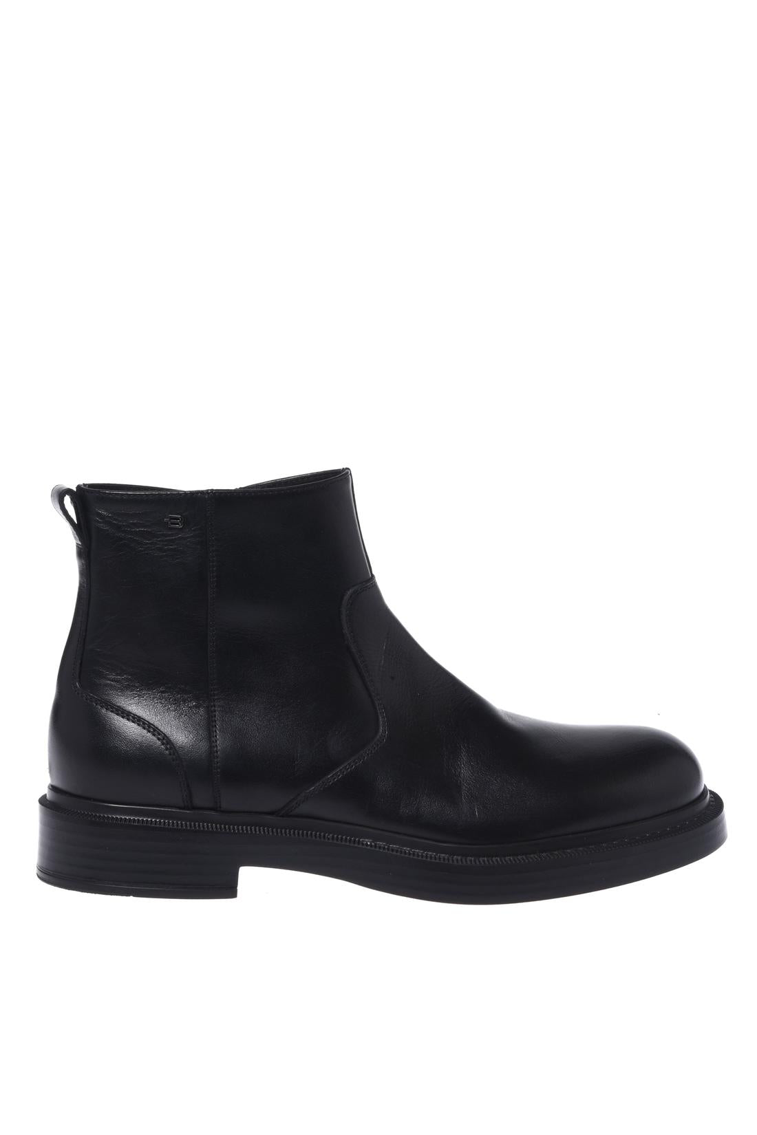Baldinini-Black leather ankle boots-Stiefel & Stiefeletten-Black-Deal-Outlet-by-ARCHIVIST