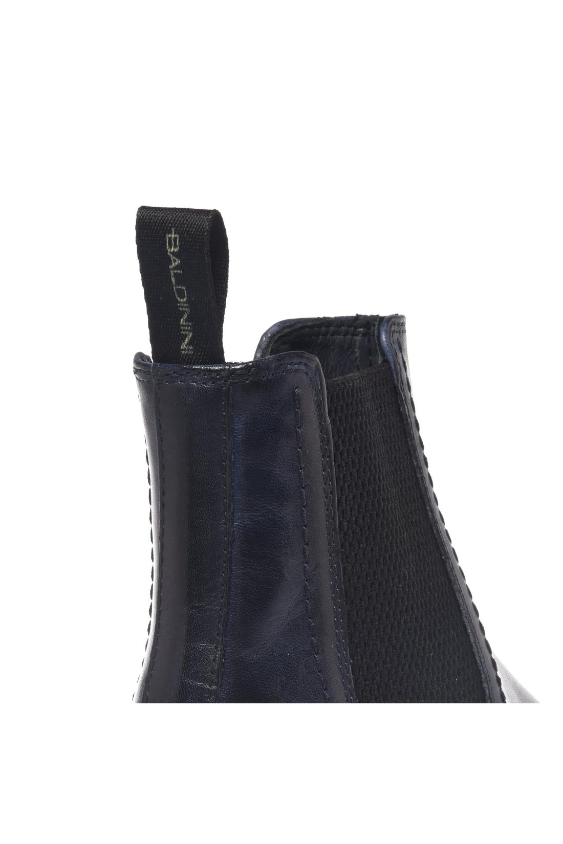 Baldinini-Ankle boot in blue washed leather-Stiefel & Stiefeletten-Black-Deal-Outlet-by-ARCHIVIST