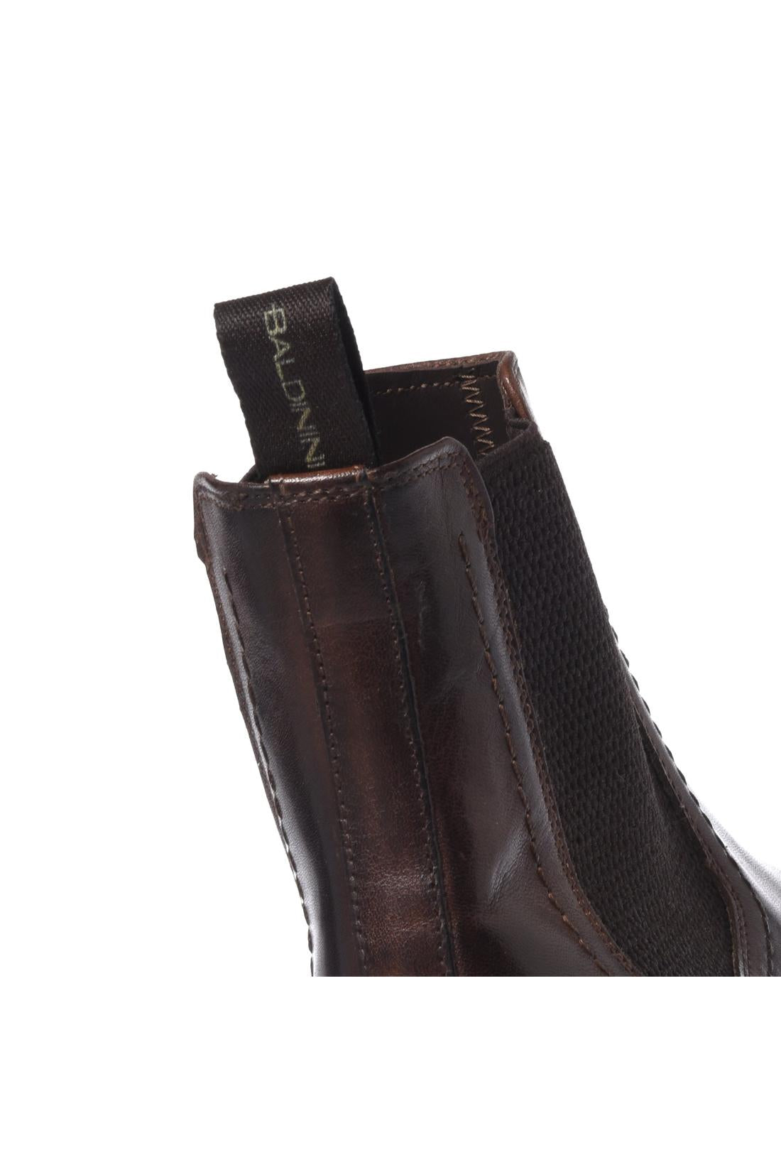 Baldinini-Dark brown aged leather ankle boots-Stiefel & Stiefeletten-Black-Deal-Outlet-by-ARCHIVIST