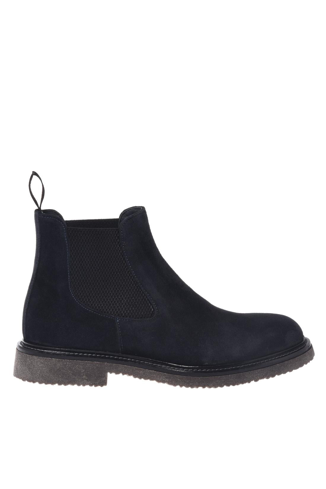 Baldinini-Blue suede leather ankle boots-Stiefel & Stiefeletten-Black-Deal-Outlet-by-ARCHIVIST
