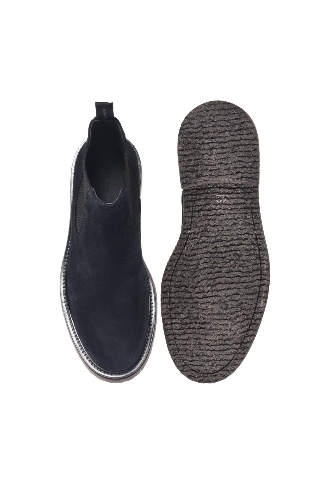 Baldinini-Blue suede leather ankle boots-Stiefel & Stiefeletten-Black-Deal-Outlet-by-ARCHIVIST