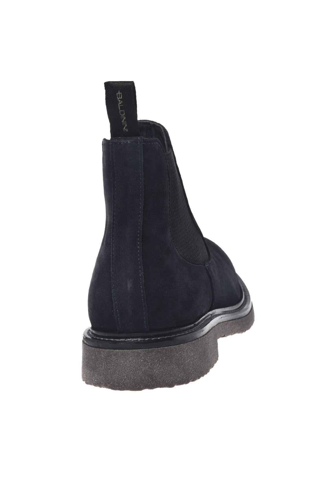 Baldinini-Blue suede leather ankle boots-Stiefel & Stiefeletten-Black-Deal-Outlet-by-ARCHIVIST
