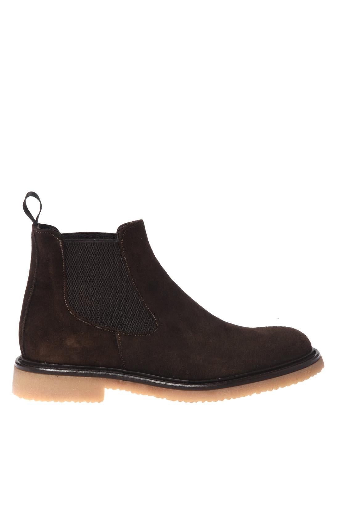 Baldinini-Dark brown suede leather ankle boots-Black-Deal-Outlet-by-ARCHIVIST