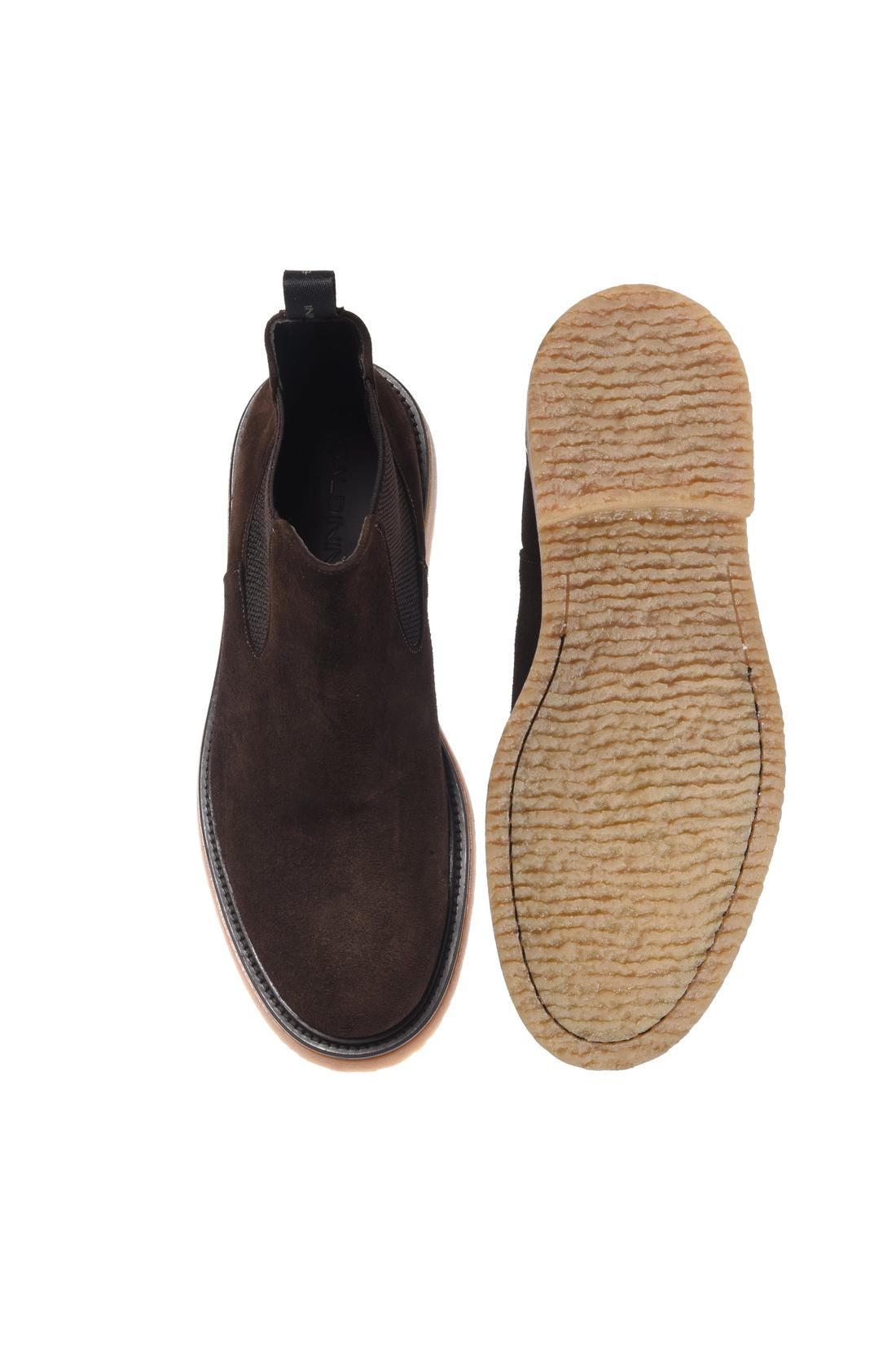 Baldinini-Dark brown suede leather ankle boots-Stiefel & Stiefeletten-Black-Deal-Outlet-by-ARCHIVIST