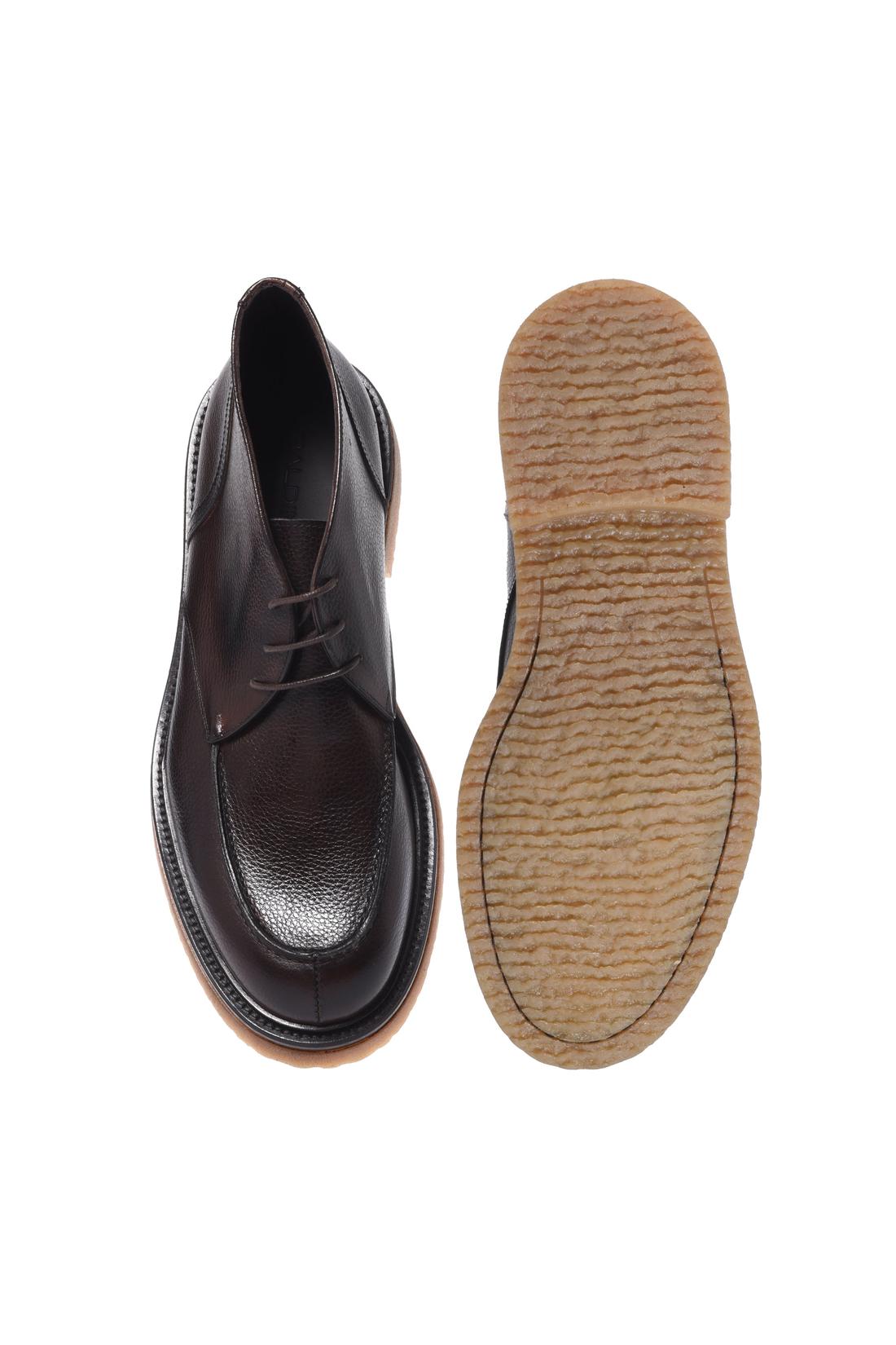 Baldinini-Dark brown tumbled leather ankle boots-Stiefel & Stiefeletten-Black-Deal-Outlet-by-ARCHIVIST