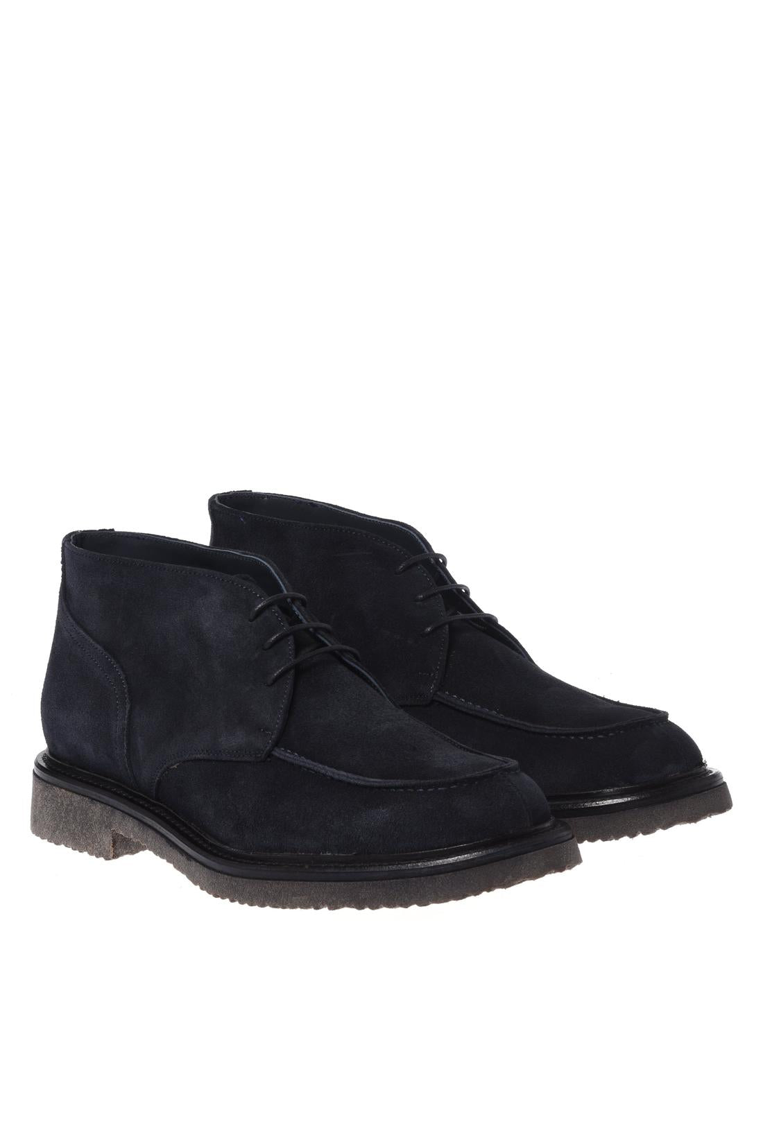 Baldinini-Blue suede leather ankle boots-Stiefel & Stiefeletten-Black-Deal-Outlet-by-ARCHIVIST