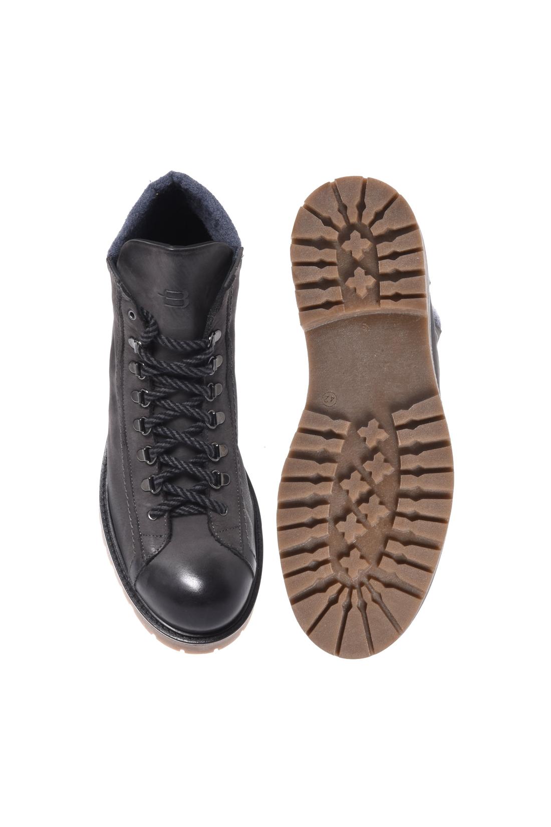 Baldinini-Grey nubuck combat boots-Stiefel & Stiefeletten-Black-Deal-Outlet-by-ARCHIVIST