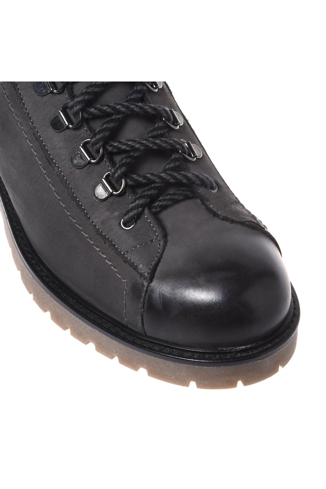 Baldinini-Grey nubuck combat boots-Stiefel & Stiefeletten-Black-Deal-Outlet-by-ARCHIVIST