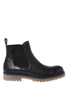 Baldinini-Black tumbled leather ankle boots-Stiefel & Stiefeletten-Black-Deal-Outlet-by-ARCHIVIST