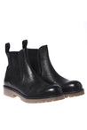 Baldinini-Black tumbled leather ankle boots-Stiefel & Stiefeletten-Black-Deal-Outlet-by-ARCHIVIST