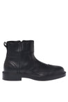 Baldinini-Black leather ankle boots-Stiefel & Stiefeletten-Black-Deal-Outlet-by-ARCHIVIST