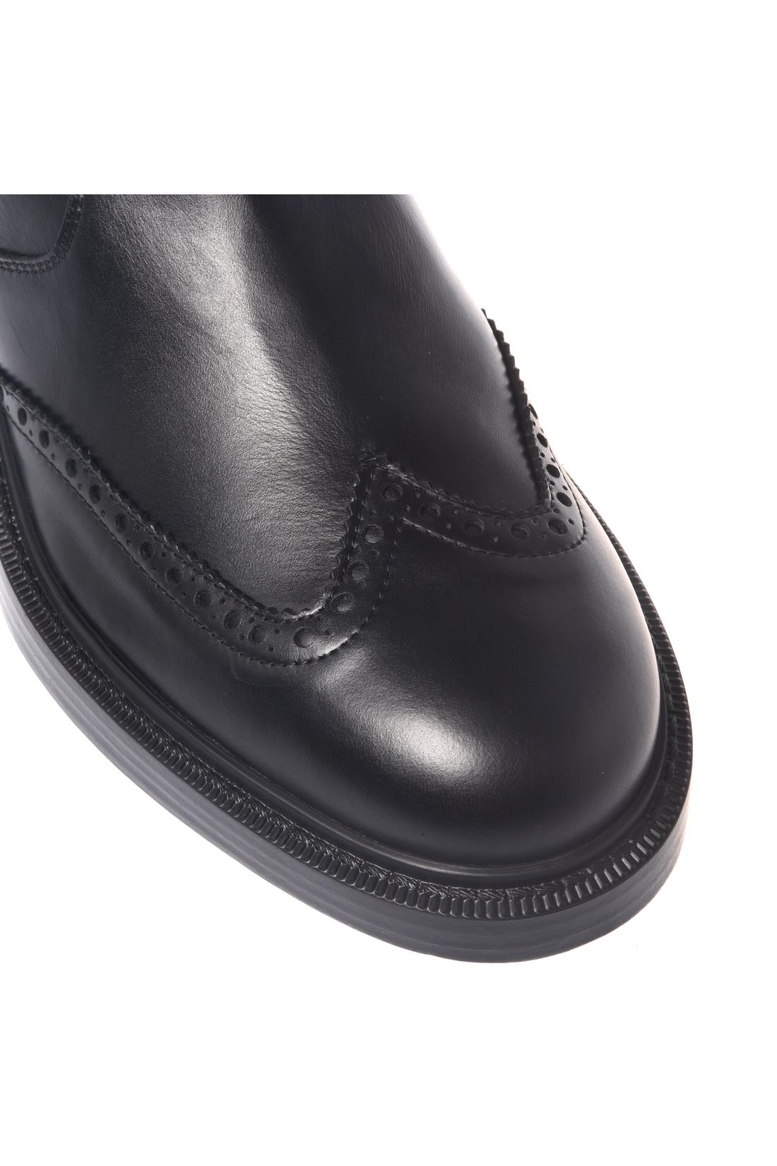 Baldinini-Black leather ankle boots-Stiefel & Stiefeletten-Black-Deal-Outlet-by-ARCHIVIST
