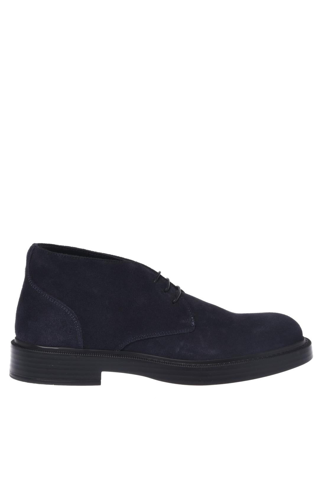 Baldinini-Blue suede lace-up-Black-Deal-Outlet-by-ARCHIVIST