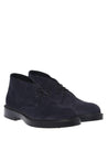 Baldinini-Blue suede lace-up-Flache Schuhe-Black-Deal-Outlet-by-ARCHIVIST