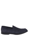 Baldinini-Blue suede leather slip-ons-Flache Schuhe-Black-Deal-Outlet-by-ARCHIVIST