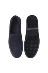 Baldinini-Blue suede leather slip-ons-Flache Schuhe-Black-Deal-Outlet-by-ARCHIVIST
