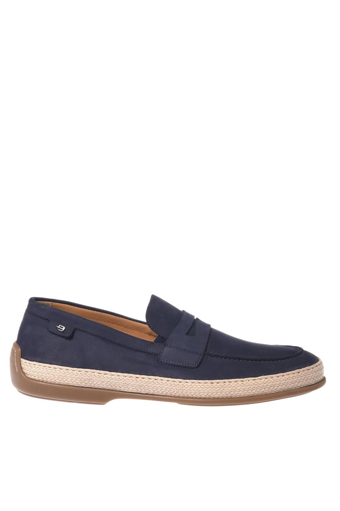 Blue nubuck loafer