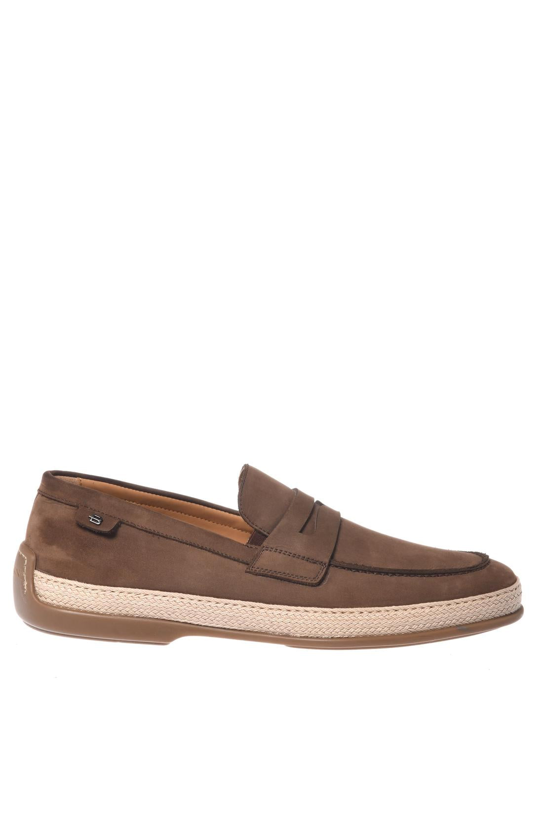 Tan nubuck loafer