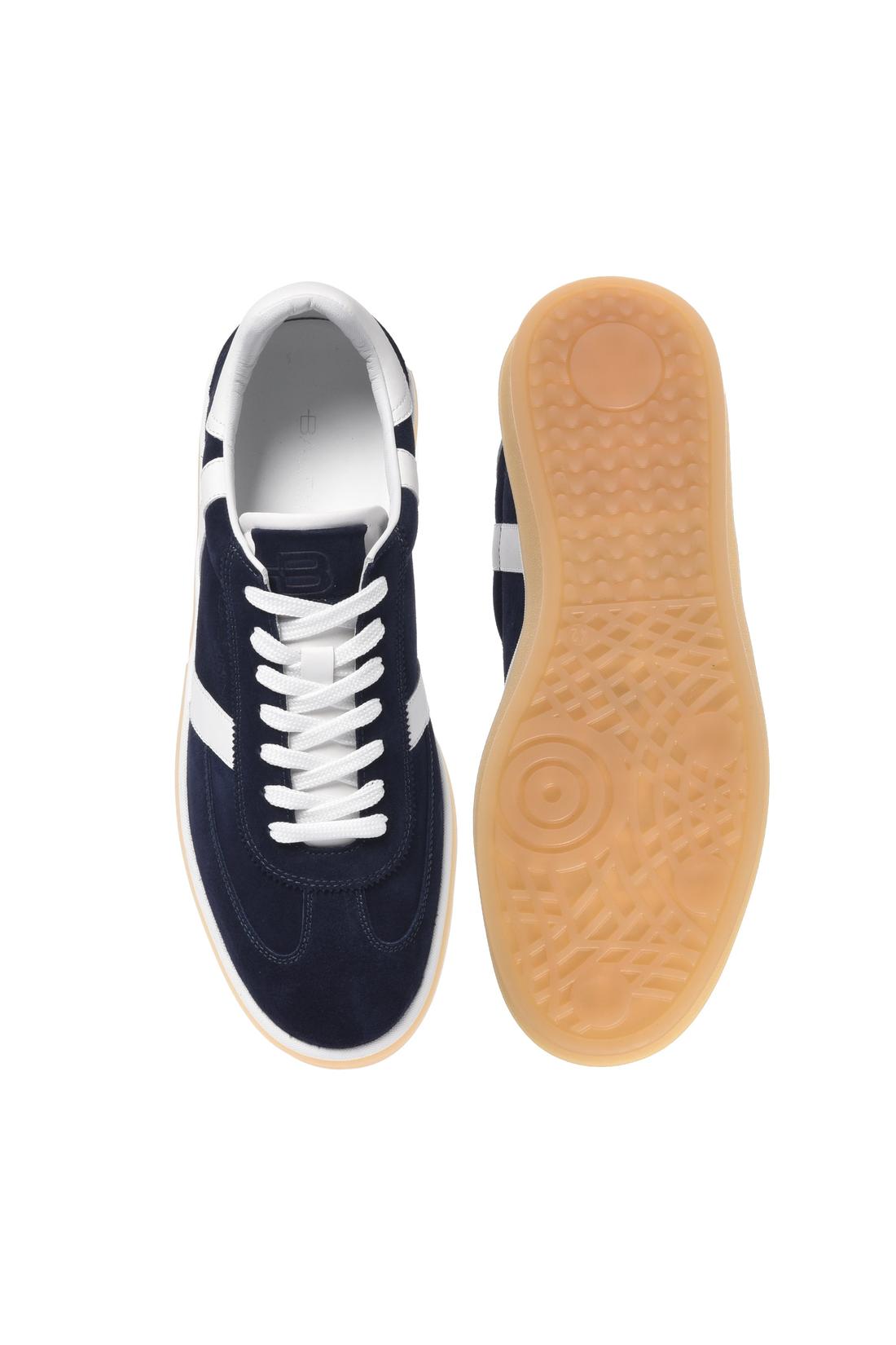 Blue suede sneaker