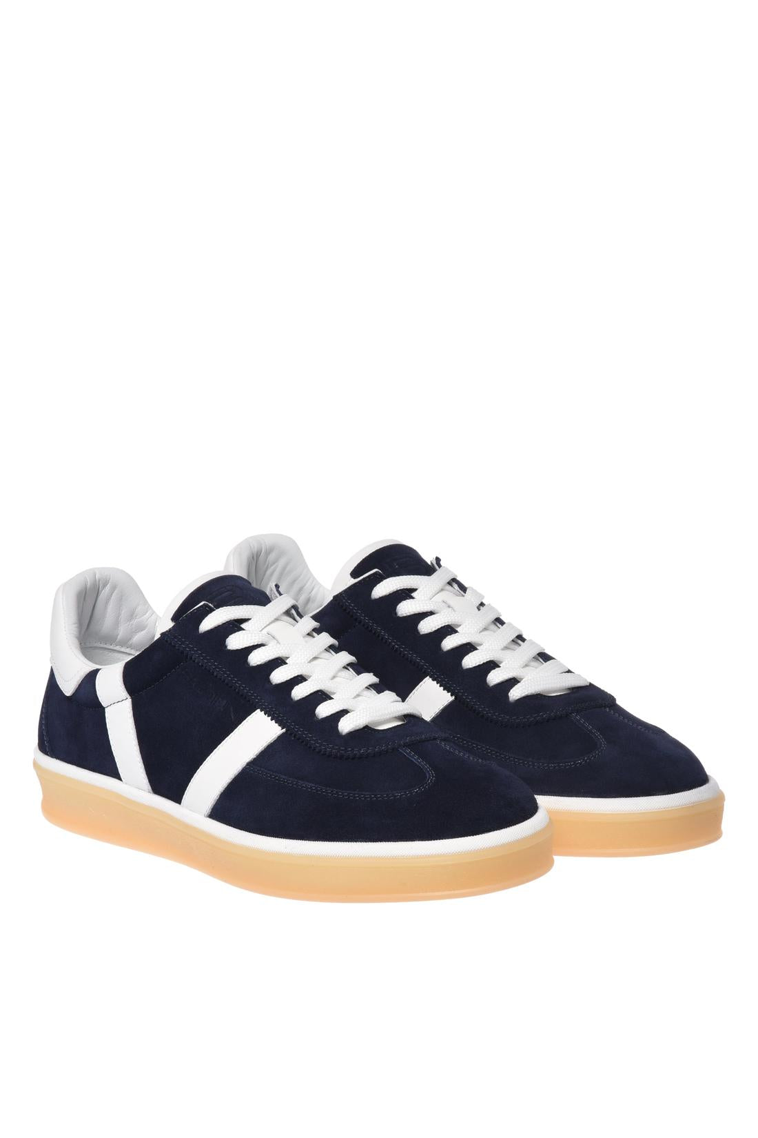 Blue suede sneaker