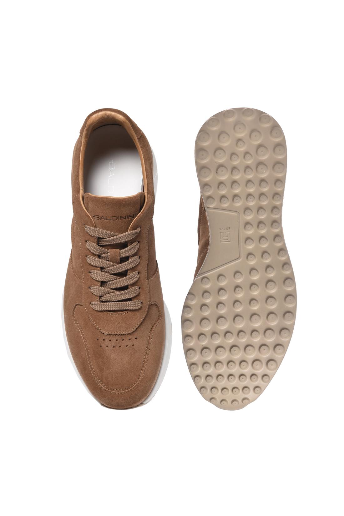 Tan suede sneaker