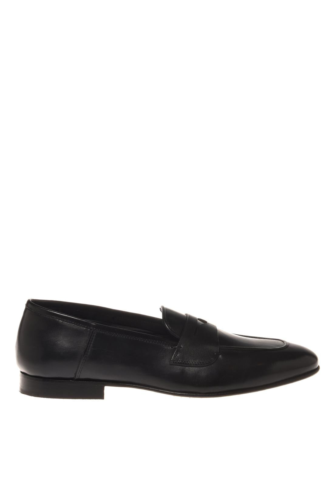 Loafer in black leather-Baldinini-OUTLET-39-NERO-ARCHIVIST-ARCHIVE-SALE