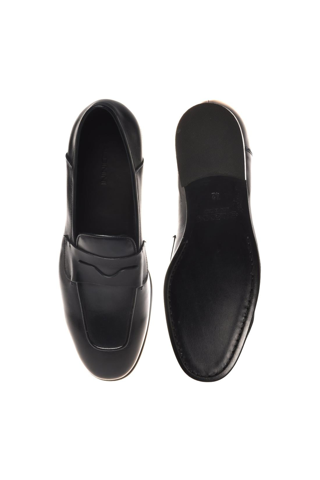 Loafer in blue leather