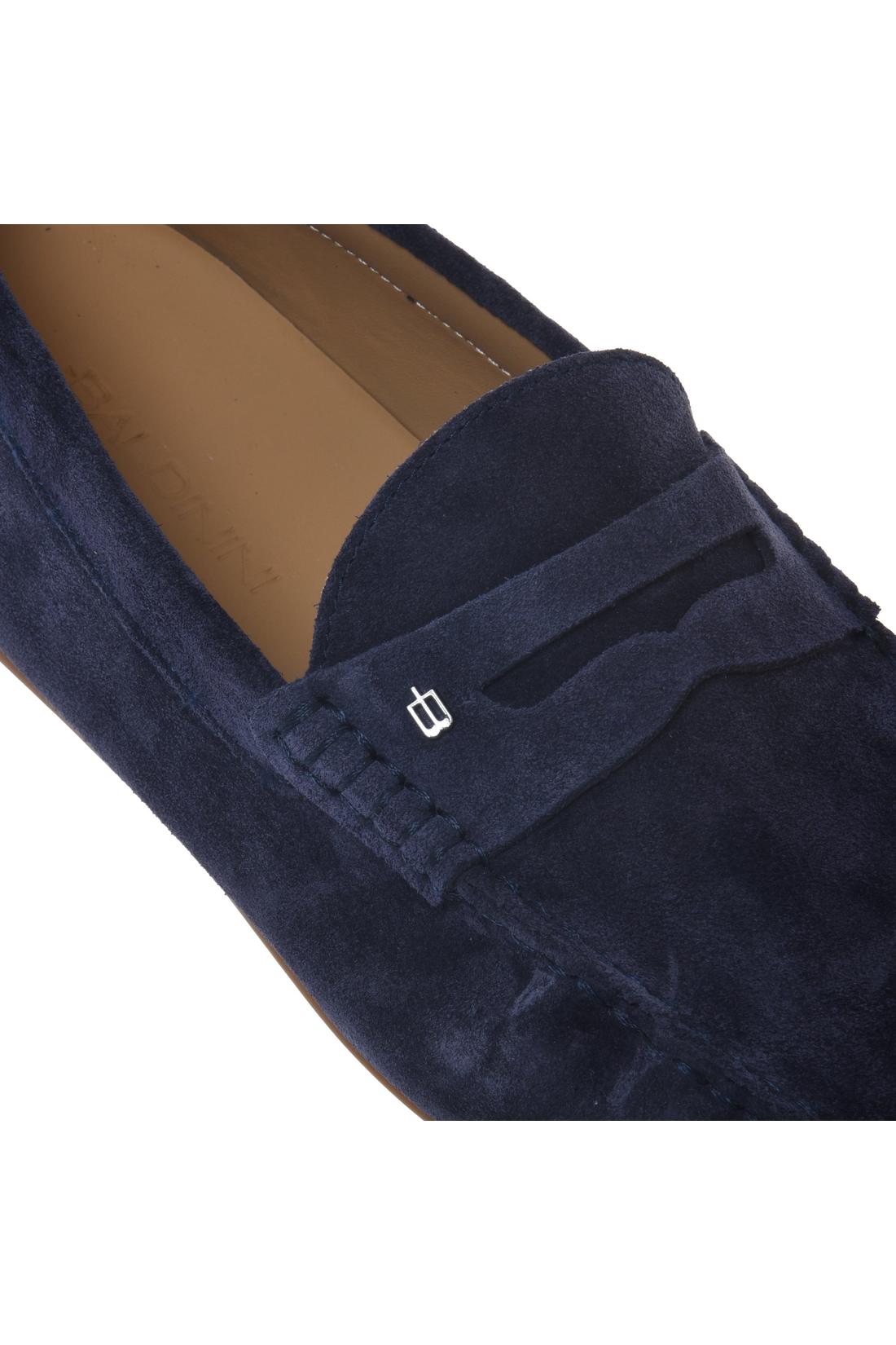 Moccasin in blue suede leather-Accessoires-Baldinini-OUTLET-ARCHIVIST-ARCHIVE-SALE