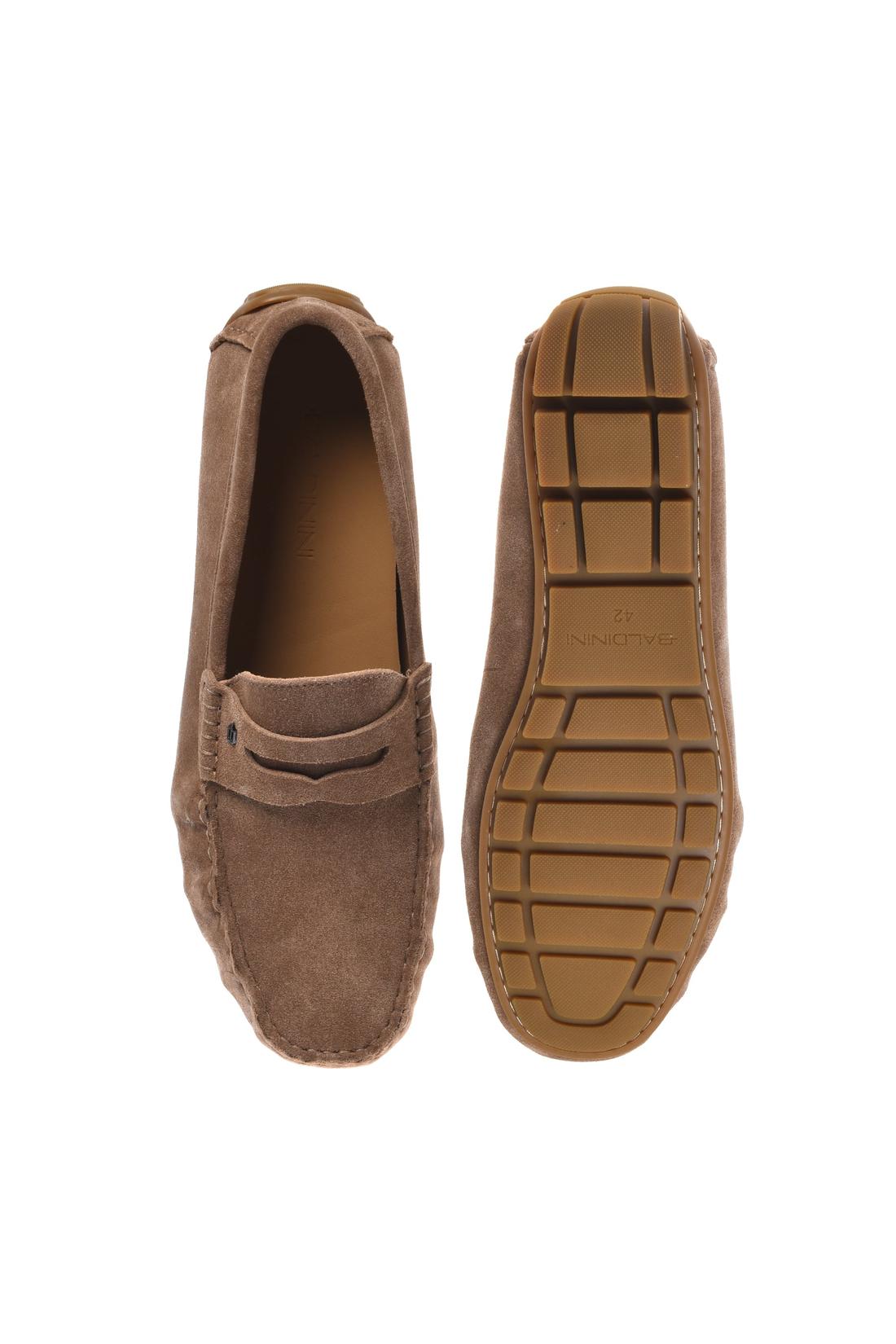 Beige suede leather loafer-Baldinini-OUTLET-ARCHIVIST-ARCHIVE-SALE