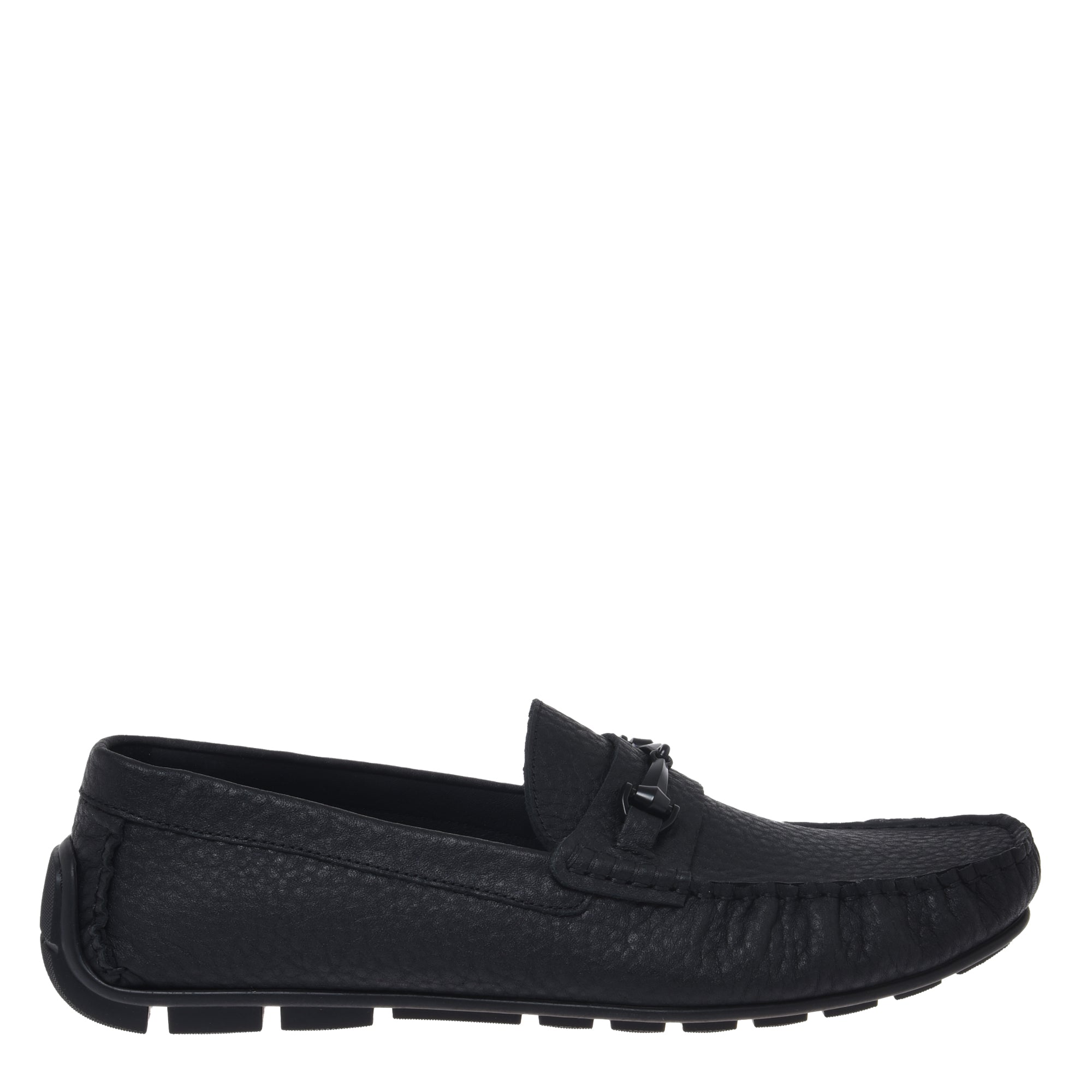 Loafer in black suede leather-Baldinini-OUTLET-46-NERO-ARCHIVIST-ARCHIVE-SALE