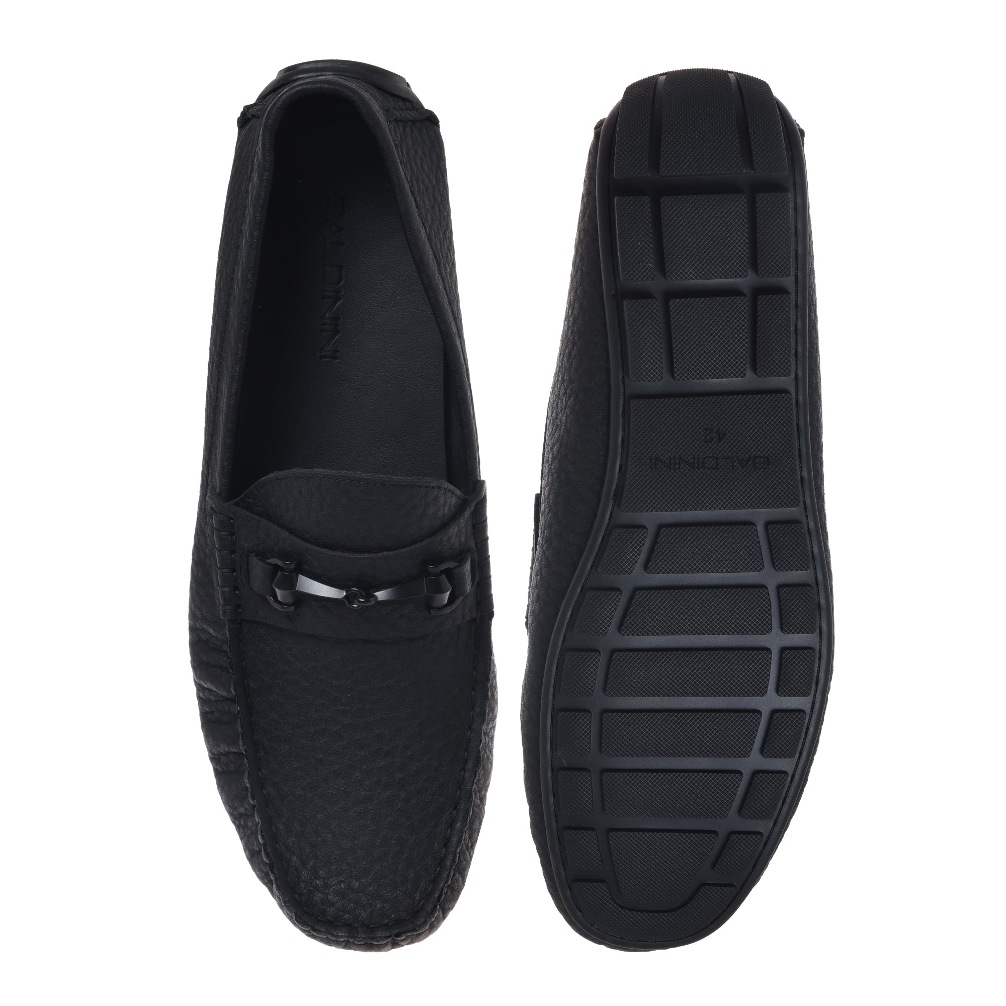 Loafer in black suede leather-Baldinini-OUTLET-ARCHIVIST-ARCHIVE-SALE
