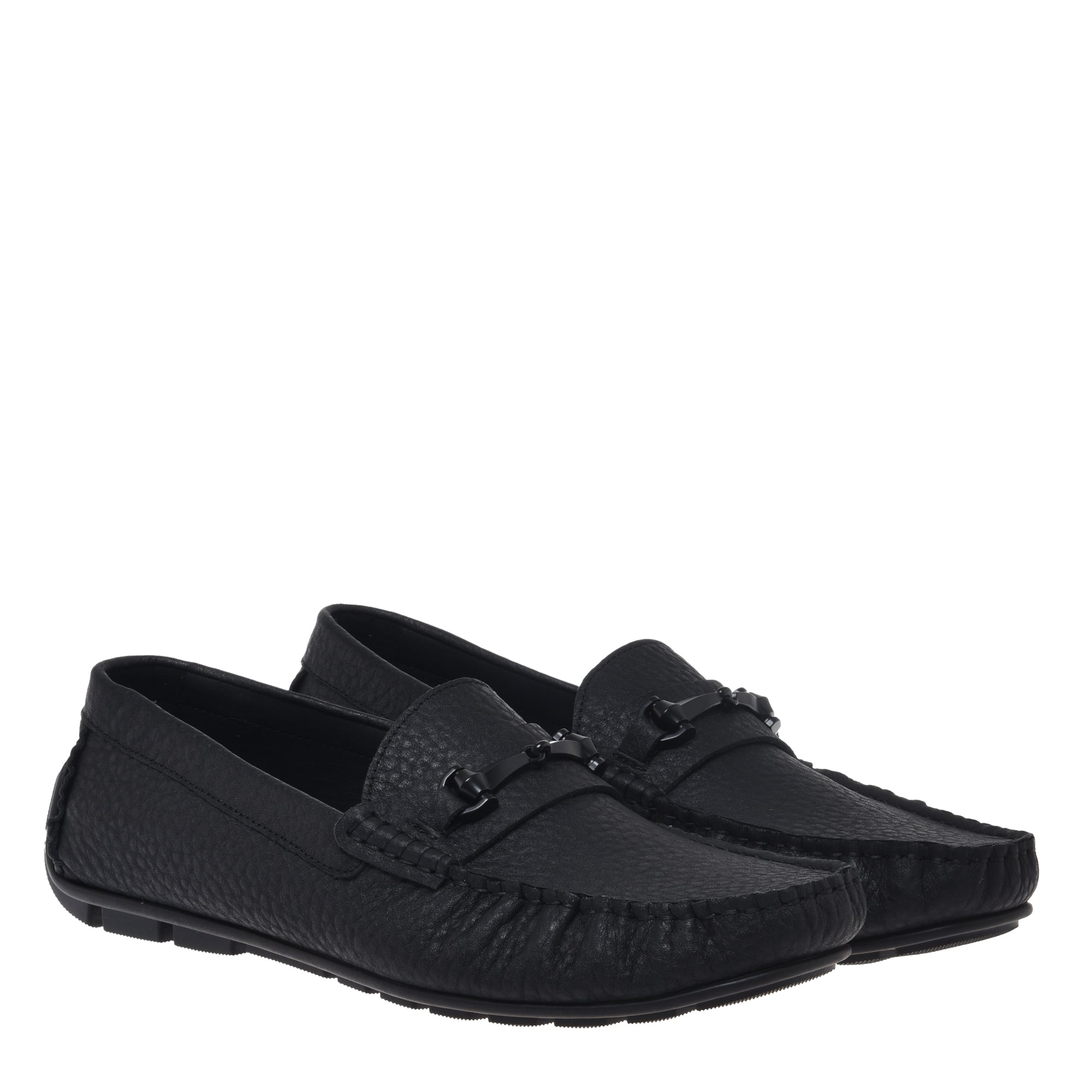 Loafer in black suede leather-Baldinini-OUTLET-ARCHIVIST-ARCHIVE-SALE