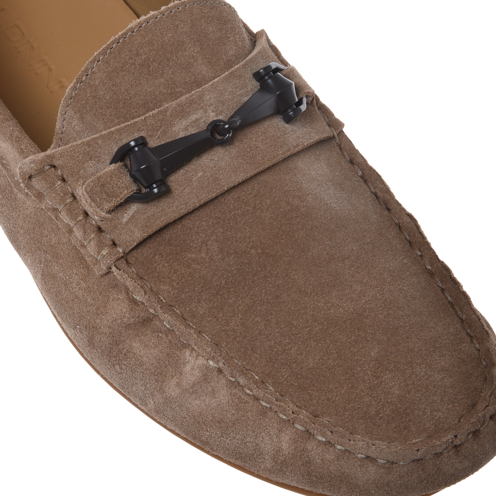 Loafer in beige suede leather-Baldinini-OUTLET-ARCHIVIST-ARCHIVE-SALE
