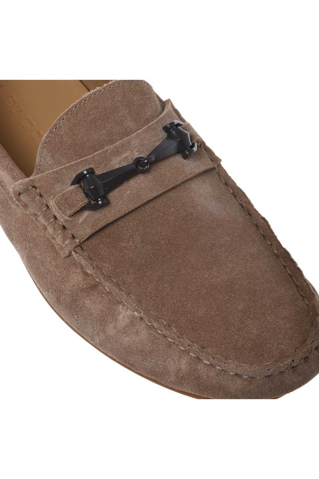 Loafer in beige suede leather