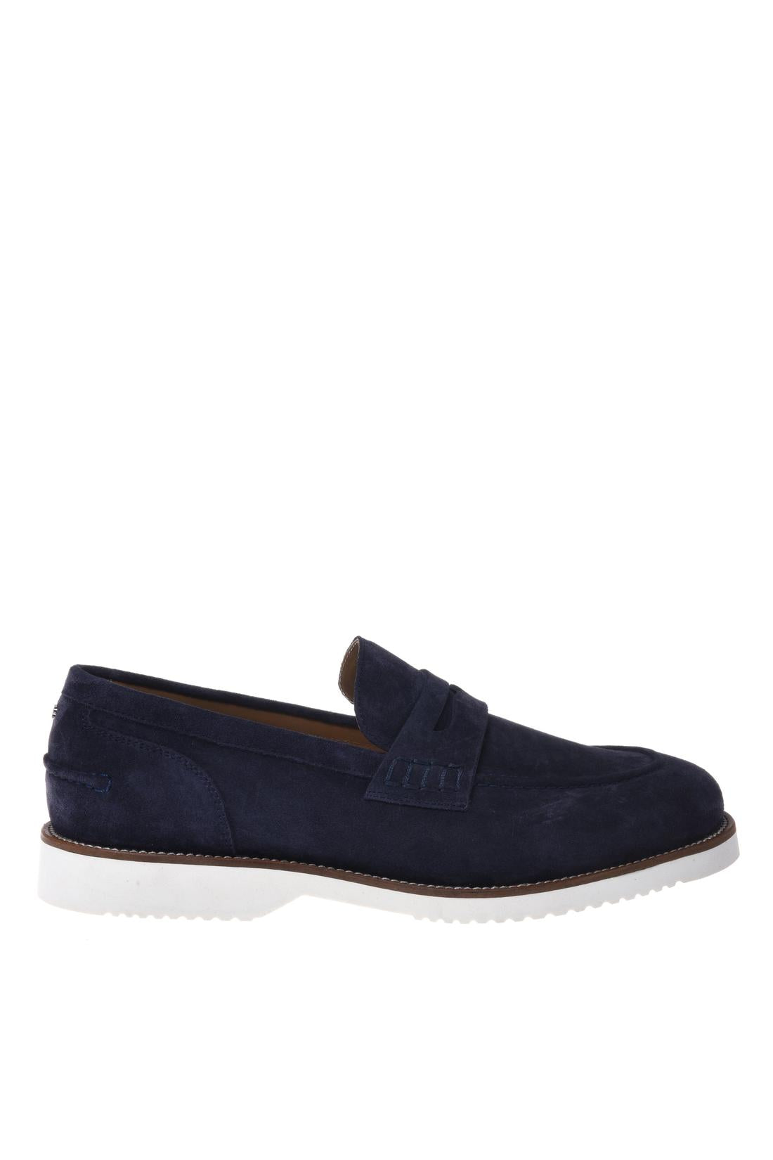 Loafer in suede blue-Baldinini-OUTLET-39-BALTICO-ARCHIVIST-ARCHIVE-SALE