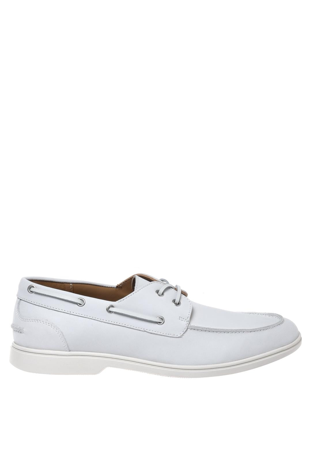 Lace-up in nubuck white
