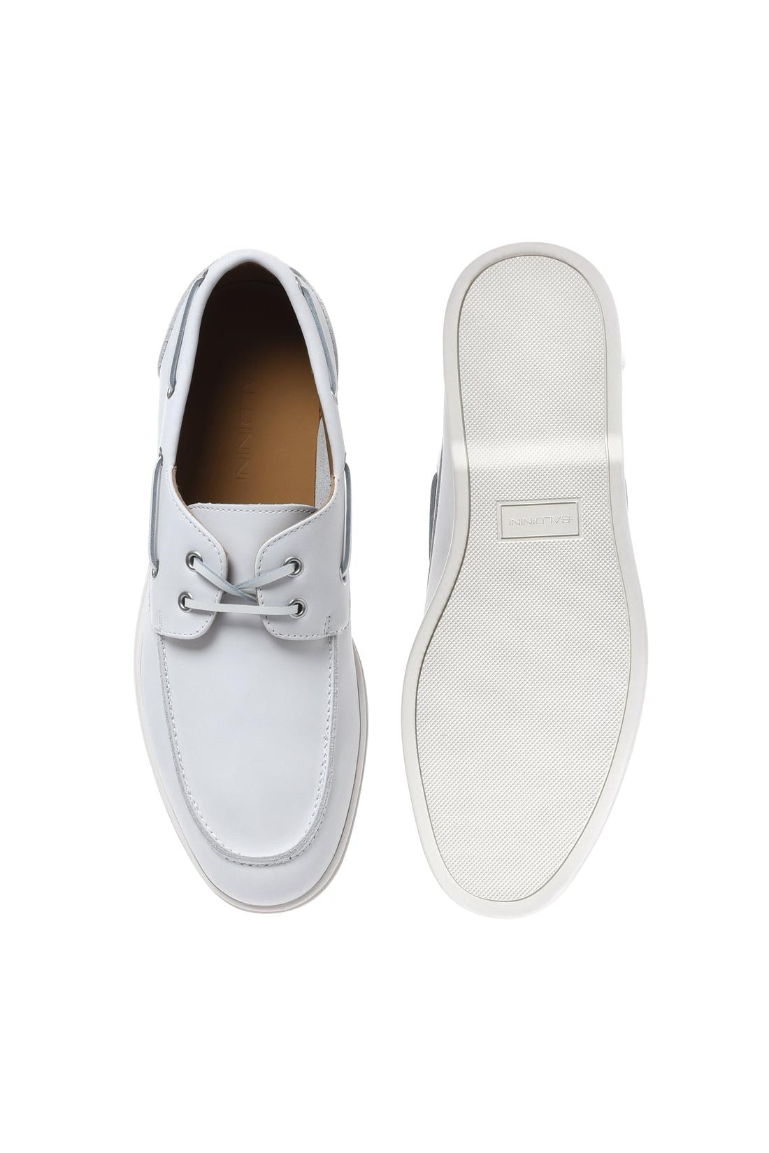 Lace-up in nubuck white