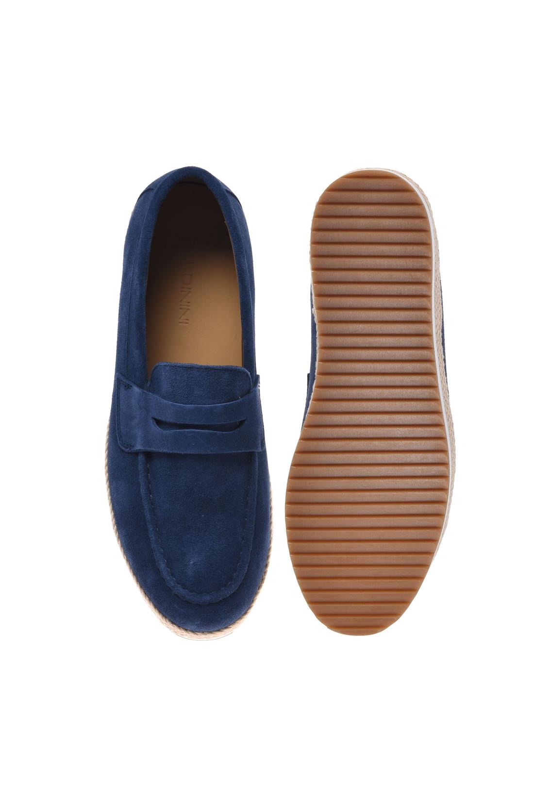 Blue suede leather loafer-Baldinini-OUTLET-ARCHIVIST-ARCHIVE-SALE