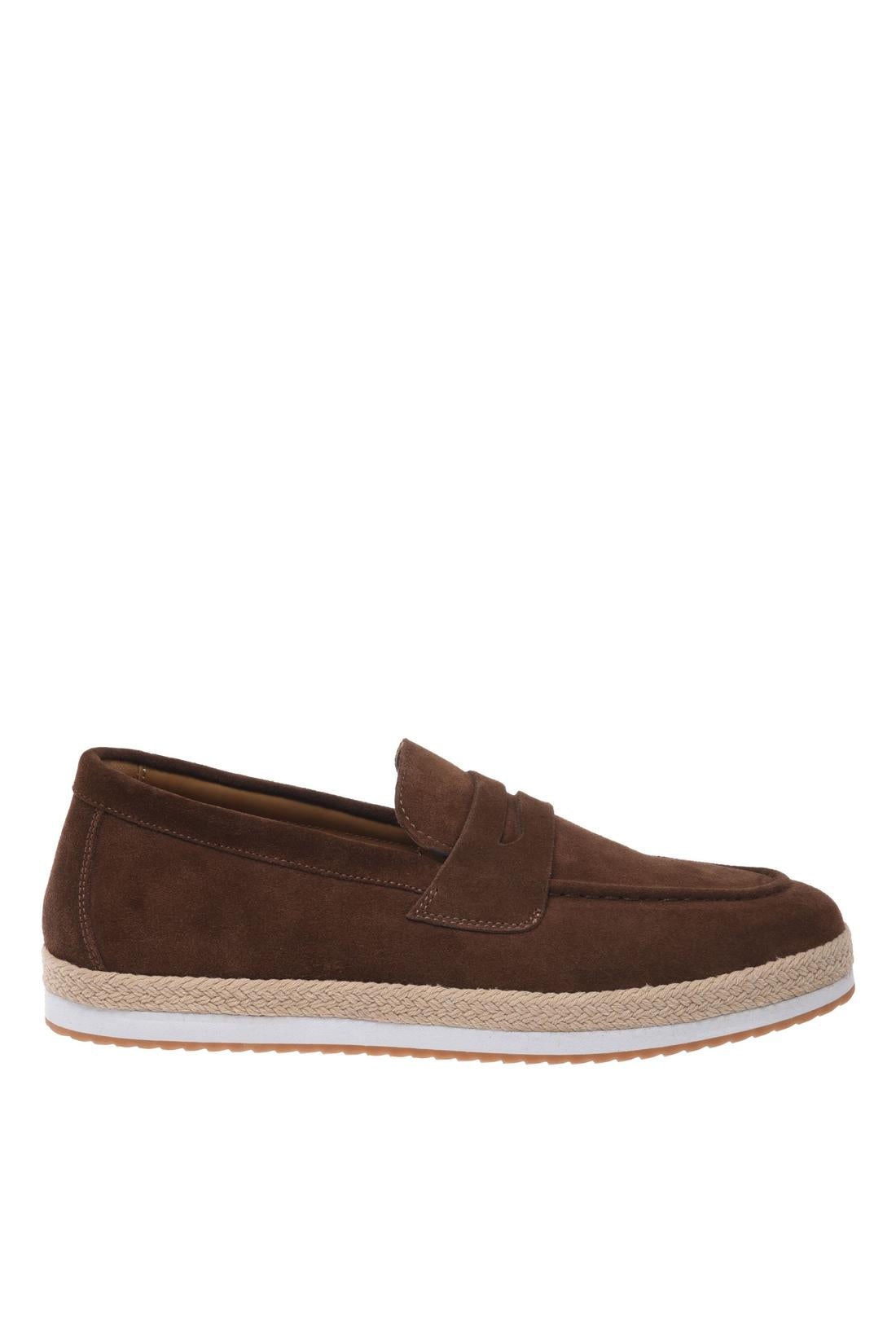 Brown suede leather loafer-Baldinini-OUTLET-39-BRUNO-ARCHIVIST-ARCHIVE-SALE