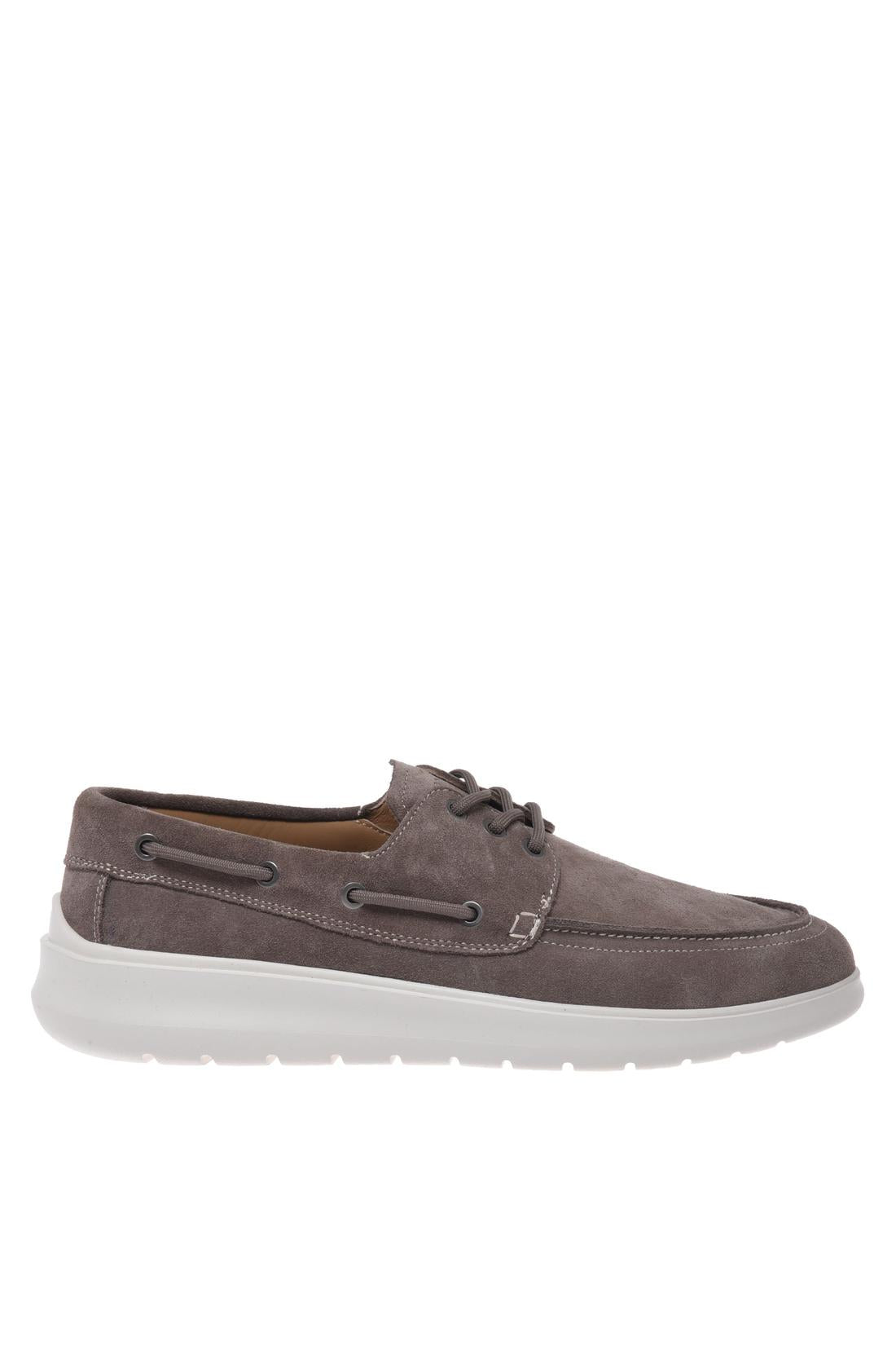 Taupe suede leather loafer-Baldinini-OUTLET-39-TORTORA-ARCHIVIST-ARCHIVE-SALE
