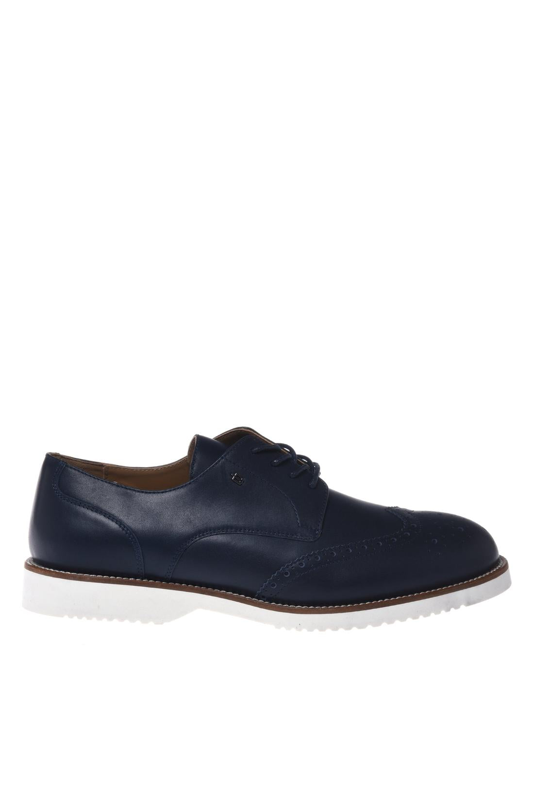 Lace-up in leather blue-Baldinini-OUTLET-39-BLU-ARCHIVIST-ARCHIVE-SALE