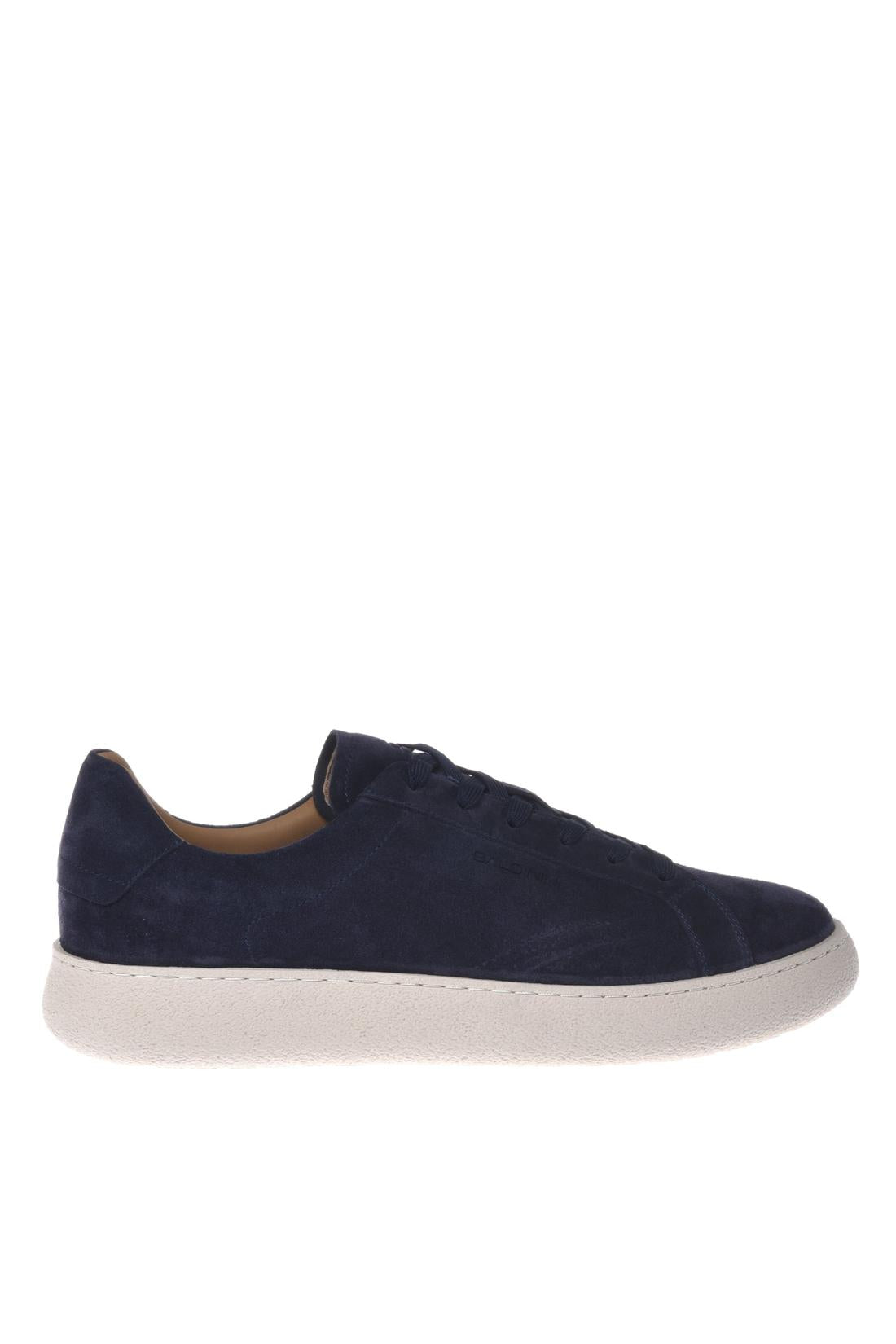 Sneaker in suede blue