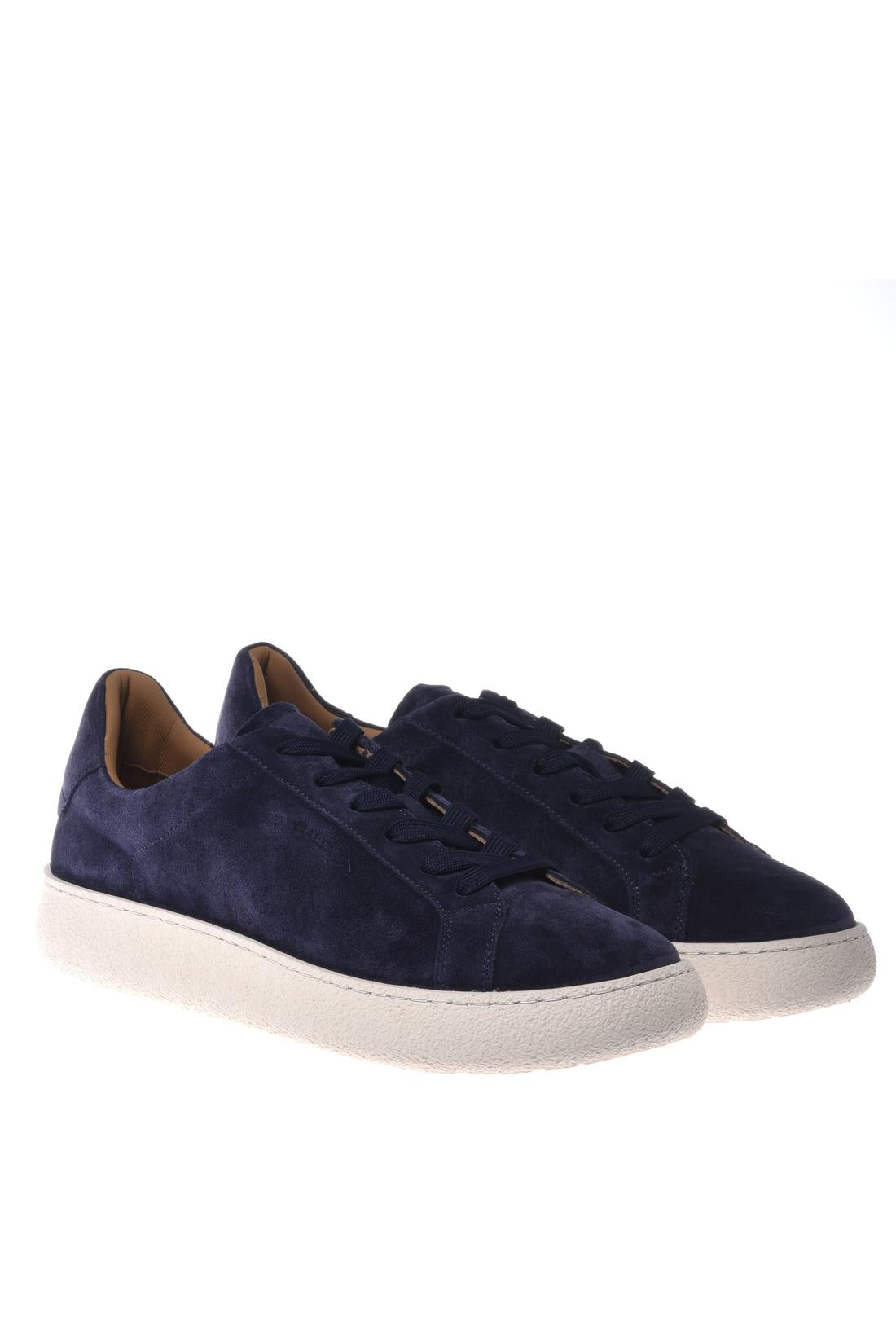 Sneaker in suede blue