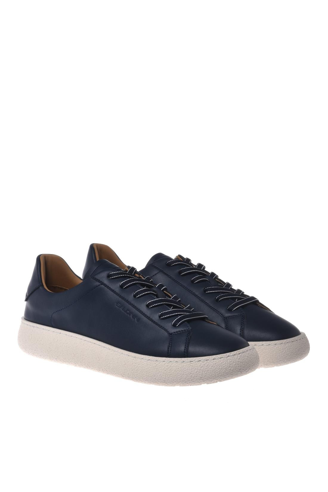 Sneaker in leather blue-Sneaker-Baldinini-OUTLET-ARCHIVIST-ARCHIVE-SALE